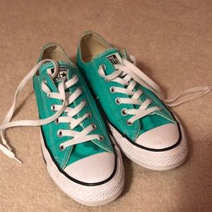 Teal Converse Shoes
